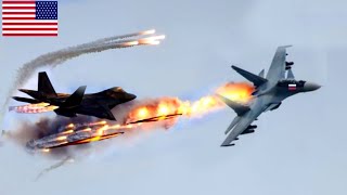 TODAY! JUNE 5, US F-35 fighter jet pilots ambushed 3 Russian SU-57 fighters en route