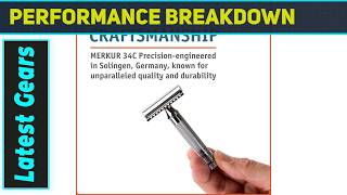 Merkur Mk34c Double Edge Razor with Heavy Duty Short Handle – Premium Choice
