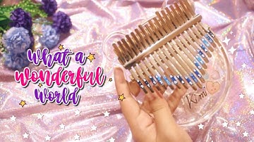 Louis Armstrong - What A Wonderful World | Full Kalimba Cover with Tabs & Lyrics ♡