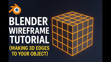 Blender Wireframe Tutorial (Making 3D Edges to Your Object)