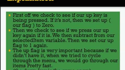 GameMenu DarkBASICpro Tutorial Part 2