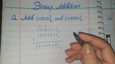 Addition of Binary Numbers, Addition of Binary Numbers in Urdu