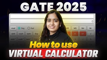 GATE Chemistry 2025 Preparation - How to use Virtual Calculator?