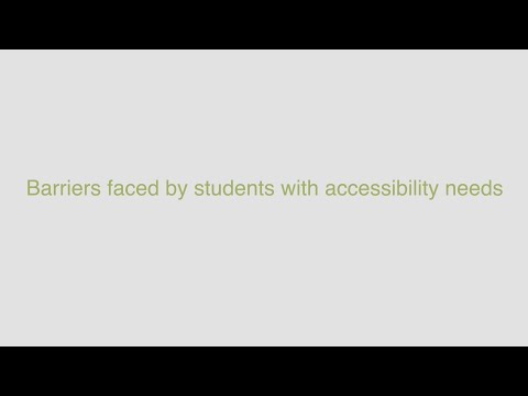 Thumbnail for the embedded element "Emily Duffett:  Barriers faced by students with accessibility needs."