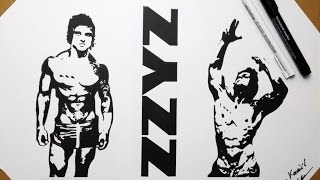 Zyzz Drawing Fan Art 2016
