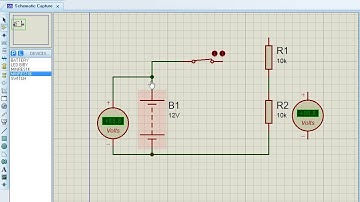 Tutorial Proteus 2   How To Use DC Volt Meter Proteus Simulator