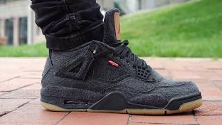 jordan 4 black levis