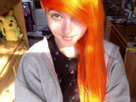 Dying Hair Orange W Extensions Youtube