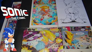 🔴Sonic The Comic Anniversary Livestream! Original Artwork Collection