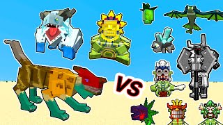 Thextera Vs. Mowzie's Mobs Monsters in Minecraft