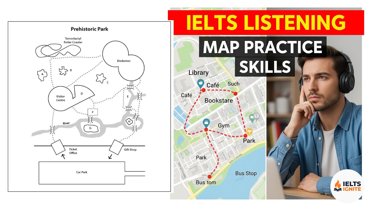 IELTS Listening Map Practice Test 2025| IELTS Listening Practice 2025