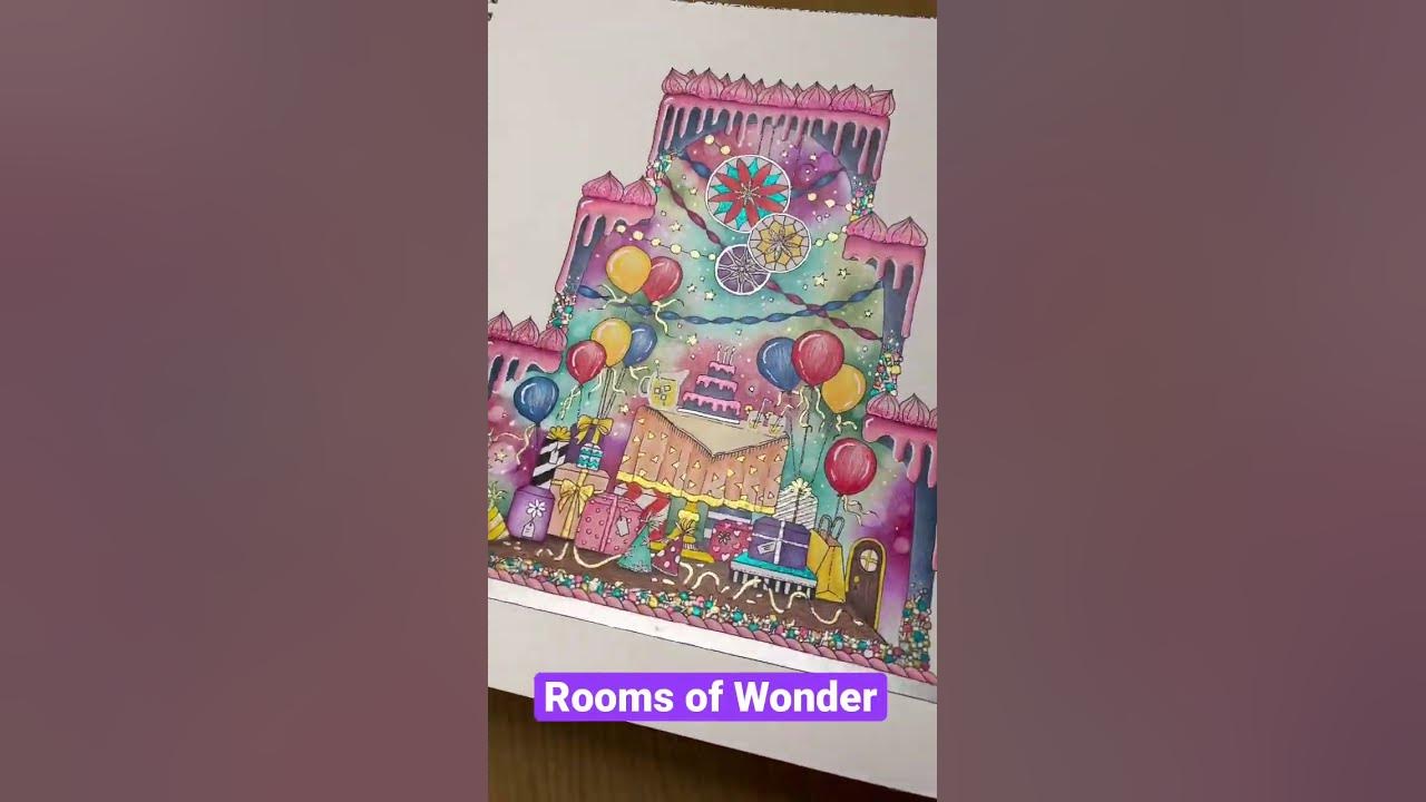 Joanna Basford Rooms of Wonder Coloring Book — Write Impressions