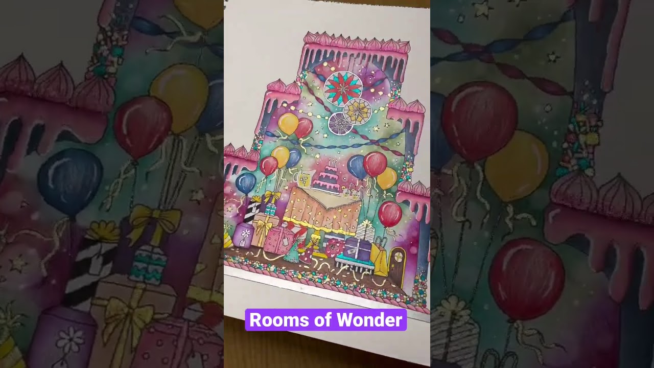 FLIP THROUGH: WORLDS of WONDER Coloring Book by JOHANNA BASFORD