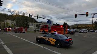 First responders in Roseburg Oregon showing their support for the hospital and its staff