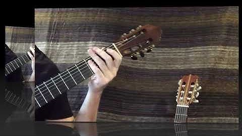 Classical Guitar Lessons / Harmonic Minor Scales in the first position No.9-F minor