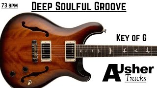 Deep Soulful Groove Guitar Backing Track Jam In G Major
