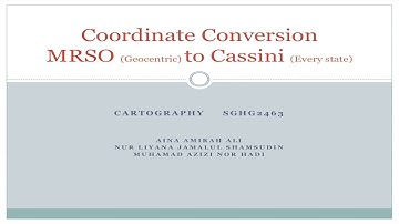 Coordinate transformation (MRSO to Cassini) using Dominoc925