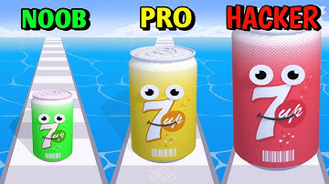 NOOB vs PRO vs HACKER - 7up Juice Run