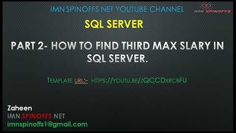 How To Find  nth Highest Salary from table in Sql Server || Find Top max Salary in Sql server.
