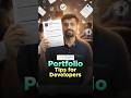 🔥Building an Impressive Portfolio for Software Developers #shorts #simplilearn