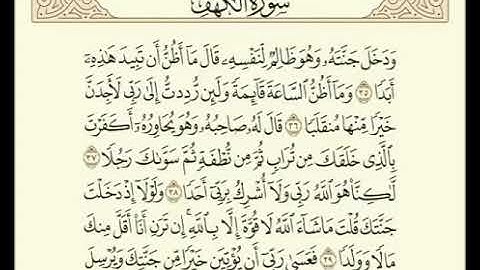 سورة الكهف الآية من ٣٥ - ٤٠