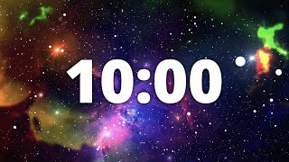 10 Minute Countdown Timer with Alarm and Deep Space Ambient Music | 🌠Deep Space Galaxy 🌠 screenshot 5