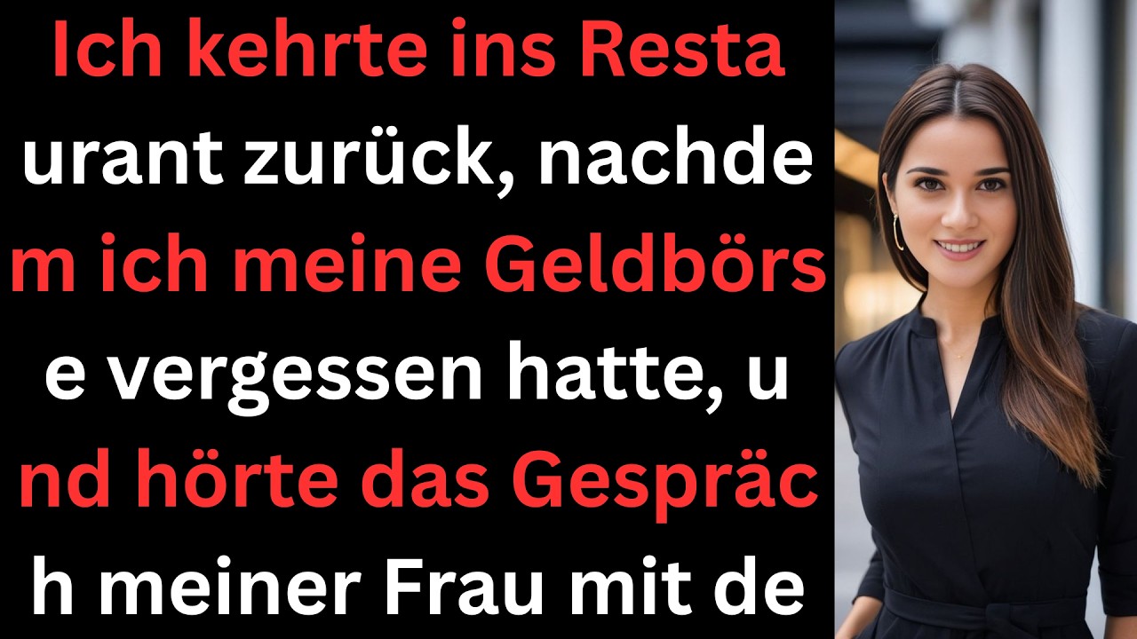 Hat sie sein Essen vergiftet? Ich hörte das Gespräch meiner Frau mit dem Kellner
