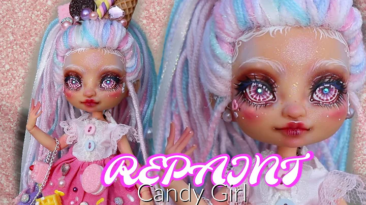 REPAINT ! Candy Girl OOAK Cave Club Doll Custom Tu...