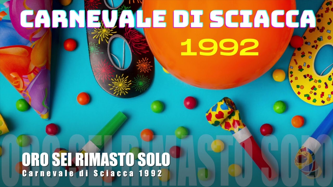 ORO SEI RIMASTO SOLO