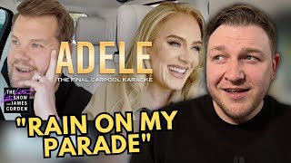 ADELE - Final Carpool Karaoke &quot;Rain On My Parade&quot; with James Cordon | Musical Theatre Coach Reacts