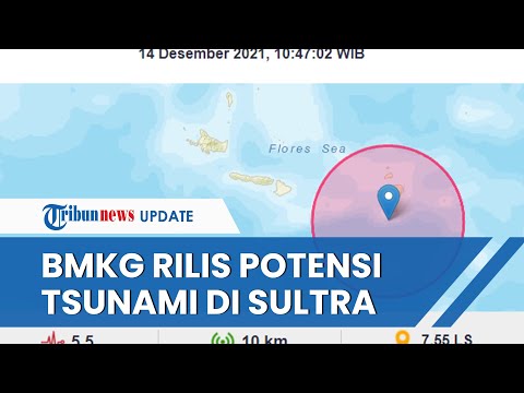 Seusai Gempa Magnitudo 7,4, BMKG Langsung Rilis Peringatan Dini Tsunami, Kendari &amp; Wakatobi Waspada
