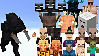 Epic Minecraft Battle:Merciless assassin's takes on all mobs #minecraft #gaming #viral