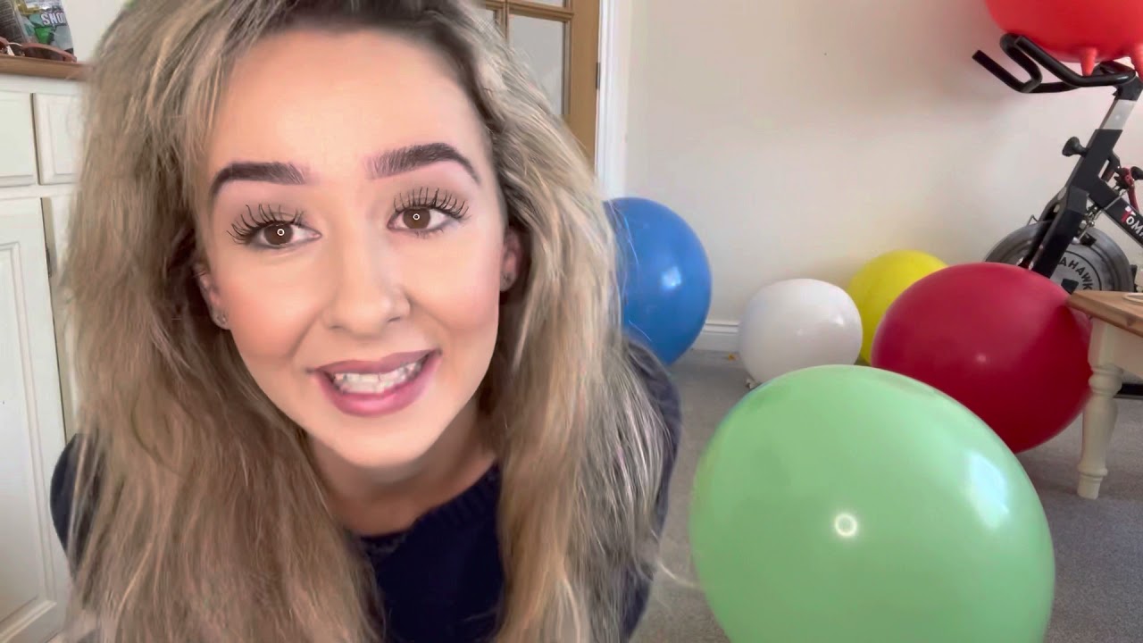 ASMR deflating a room full of balloons