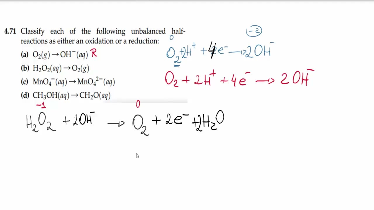 Balanceando semi-reações