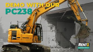 What A Demolition With The PC238 Looks Like - www.Rent1.ca