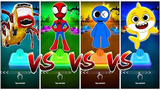 Bus Eater 🆚 Spidey 🆚 Rainbow Friends 🆚 Baby shark.🎶 Who will win?