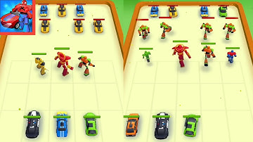 Robot Merge Master Car Games MAX LEVEL 21-25 WALKTHROUGH GAMEPLAY PART 2 |