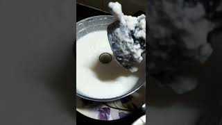 Homemade fresh butter milk and butter in foodprocessor Loveforcookingmylovelanguagefoodhappiness