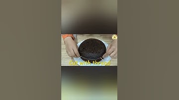How to cut cake In layers without knife #short #viral