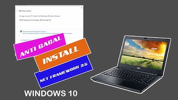 cara Install Net Framework 3.5 (includes NET 2.0 and 3.0) Pada Windows 10