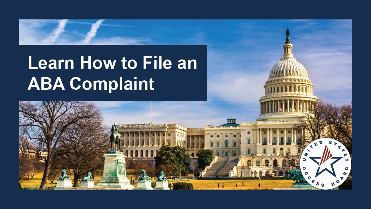 Learn How to File an Architectural Barriers Act Complaint [AD] YouTube