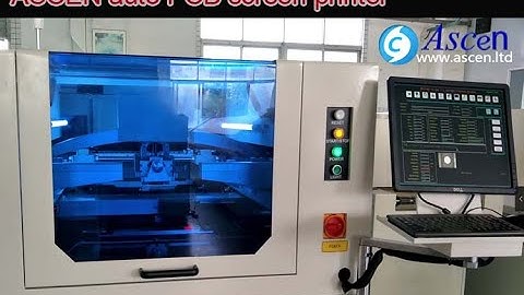 full auto PCB screen printer and SMT solder paste printing machine