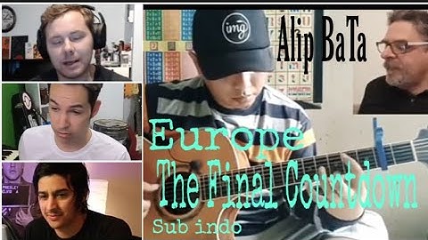 Alip BaTa " The Final Countdown -  Europe " Fingerstyle Reaction Subtitle Indo