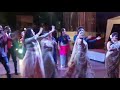 Mohena kumari singh  the bride performance with bridesmaids and family member at her engagement