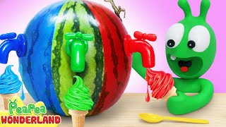 Pea Pea and the Magic Watermelon Ice Cream! 🍉🍦 Funny Stop Motion for Kids | Pea Pea Wonderland