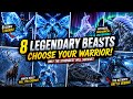 8 Legendary Beasts – Choose Your Warrior ⚡