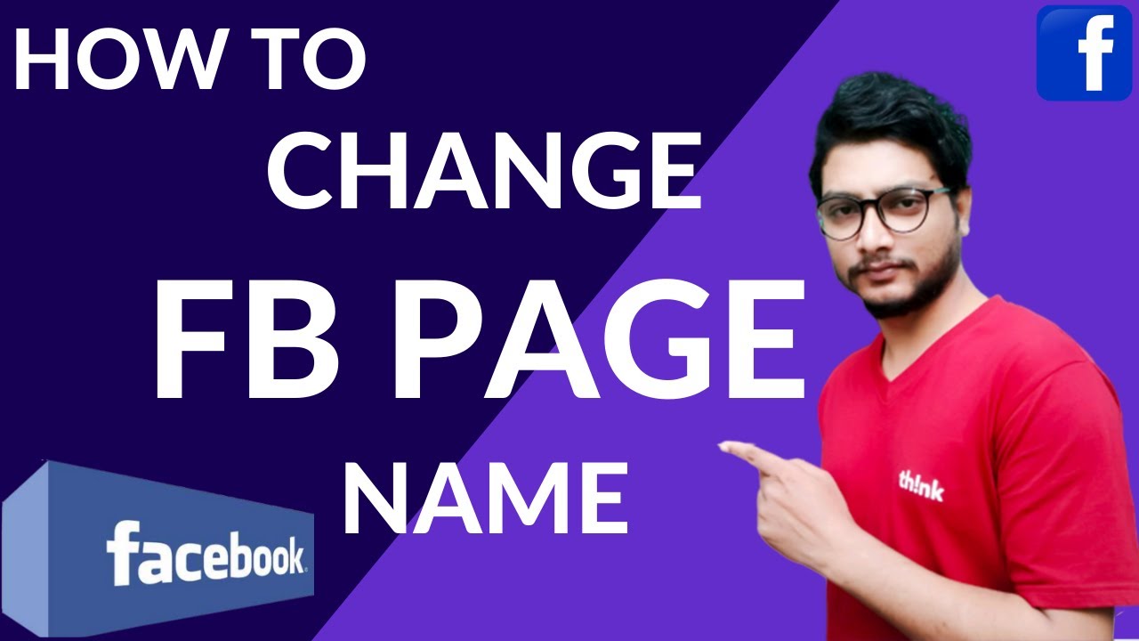 HOW TO CHANGE FB PAGE NAME YouTube