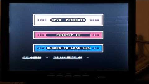 c64 loading pitstop 2 by cassette
