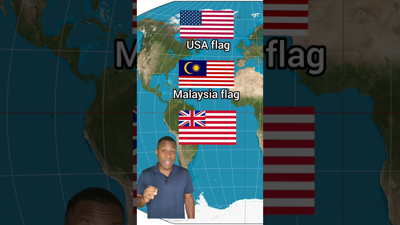 Why American and Malaysian flags seem similar 