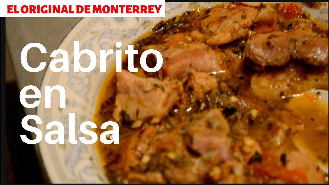 CABRITO en SALSA Receta de MONTERREY ( ESTILO RANCHO ) - YouTube